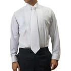 Mens White Tuxedo Shirt  Wing Collar   1 8  Pleats