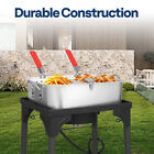 18 Qt Aluminum Outdoor Propane Deep Fryer Kit Fish And Wing Fryer W  2 Baskets