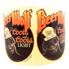 Vintage 1984 Beer Wolf Coors Light Decal Sticker Lot Of 2 Nos Bar Man Cave 1980s