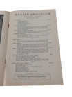 African American Music History Marian Anderson San Francisco Opera House Program