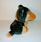 Russ Berrie Yomiko Classics Tan Black German Shepherd Puppy Dog Plush 7  New