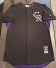 Rare Game Worn issued Carlos Gonzalez  5 Colorado Rockies Spring bp Jersey 48 xl