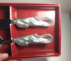 New Arthur Court Elephant Handle Cake Serving Set  Free Shipping