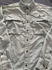 Ll Bean Buzz Off Vented Shirt Mens Medium Long Sleeve Outdoor Fishing Hunting