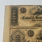 Canal   Banking Co  New Orleans Obsolete Currency Uncut Sheet Of 2   50    100