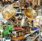 Antique Hmv Gramophone Fully Functional Working Phonograph  Win-up Record Player