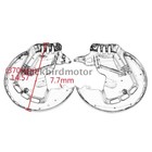 Chrome Brake Rotor Covers W led Ring Of Fire For Honda Goldwing Gl1800 2001-2014