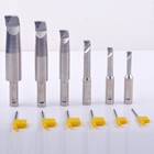 New R8 2inch Boring Head Set With 6 Indexable Boring Bar And 6 Carbide Inserts