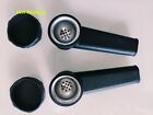 2 Pack  Silicone Smoking Pipe 4  With Lid And Stainless Steel Screen Black Us Ca