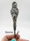 Antique Art Nouveau Sterling Silver Mermaid Repousse Curling Iron 7 1 4 