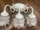 Victorian Style White Floral Wall Sconce Light Fixture