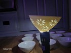 Vintage 1970s Chinese White Porcelain Translucent Bowls