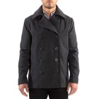 Alpine Swiss Mason Mens Wool Blend Pea Coat Jacket Double Breasted Dress Coat