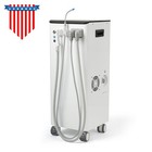 Portable Dental Mobile Delivery Unit Air Compressor 4hole medical Suction System