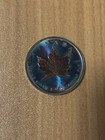 2020 5 Dollar Maple Leaf One 1 Oz  9999 Fine Silver Coin   Artificially Toned 