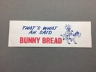 That s What Ah Said Bunny Bread Soda Jerk Paper Hat Advertising Bakery Vintage