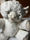 Vintage Textured Ceramic Art  Teddy Bear Coin Bank  no Stopper  About 8  Tall