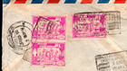 1950 Burma Myanmar Multi-stamp Postal Airmail Cover To India