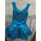 Weissman Turquoise Sequin Dance Costume Tutu Dress -ballet  Tap  Or Jazz -size 7