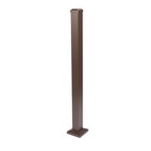 Deckorators 2-1 2  X 2-1 2  X 39  Weathered Brown Aluminum Line Post Kit  389341