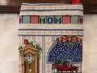 Completed Handmade Cross Stitch Holiday Study Heirloom Christmas Stocking