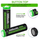 3 7v 3000mah Rechargeable Batteries Cell   Charger For Headlamp Flashlight Torch