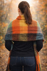Cozy Multicolor Plaid Blanket Scarf     Soft Oversized Fall Versatile Shawl Wrap