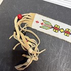 Vintage Reservation Era Sioux Native American Indian Seed Beaded Belt   Sash