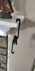 Vintage  Cast Iron Monkey Hook S Plant Hanger Black 8