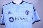 Adidas 2015 Sporting Kc Kansas City Home Soccer Jersey Blue Men s Large