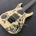 Custom Moon Electric Guitar Kh2 Ouija Nature Rounded Fret Edge Stainless Fret