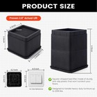 Adjustable Bed Risers 3 Or 6 Set Of 4 Heavy Duty Stackable Furniture Lift Blocks