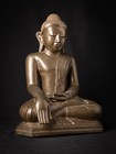 Special Antique Bronze Burmese Buddha Statue From Burma  18th Century