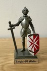 Vintage    knight Of Malta    Metal Suit Of Armor Figurine 4    Rare New In Box