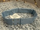 Mark   James Badgley Mischka Women   s Light Blue Beaded Adjustable Waist Belt S