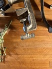Vintage Excello No  20 Cast Metal Meat Grinder Hand Crank Table Clamp Complete