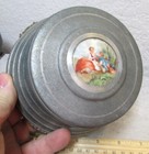 Vintage 1940s Victorian Style Powder   Music Box  Music Box Part Non-working