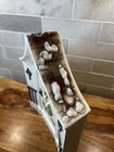 Vintage Holland Mold Ceramic Christmas Front House Door Music Box