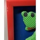 Dinosaur Framed Wall Hanging Quilted Nursery D  cor Wooltex International 1985