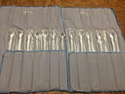 Nos 12 X Towle Sterling Silver Old Master Steak Knives 8 5  Sharp Beveled Edge