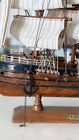 Uss Valiant Wooden Model Ship 17    Tall     Vintage Navy Frigate Replica  14 Guns 
