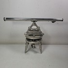 Rare Vintage C f  Richardson Athol Mass Nickel Plated Survey Transit   Plumb Bob