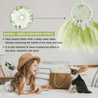 Mini Dream Catchers - Light Green Turkey Feathers With Natural Aventurine  Handm