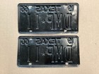 Vintage 1966 Texas License Plate Set Nice Originals Dmp 11