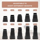 20 Pcs Adjustable Bed Risers 12 Inch Heavy Duty  Furniture Risers 3-11 Inch