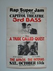 1990 A Tribe Called Quest 3rd Bass Ny Concert Flyer Hip Hop Rap Handbill Nyc