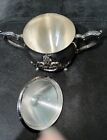 Sugar Bowl  Leonard Silver Plate Footed Vintage 