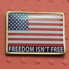 American Flag Freedom Isn t Freepin  Lapel Hat Pin Usa Made In Usa