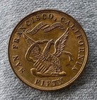 1855 Commemorative  50 San Francisco California Gold Medal So Called Dollar Hk  