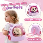 17pcs Robot Dog Toys For Girls Kids Boys 3-6  Realistic Interactive Robot Pup   